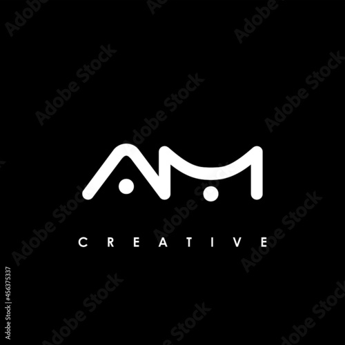 AM Letter Initial Logo Design Template Vector Illustration