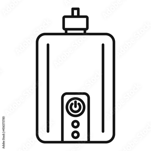 Power bank icon outline vector. Phone battery