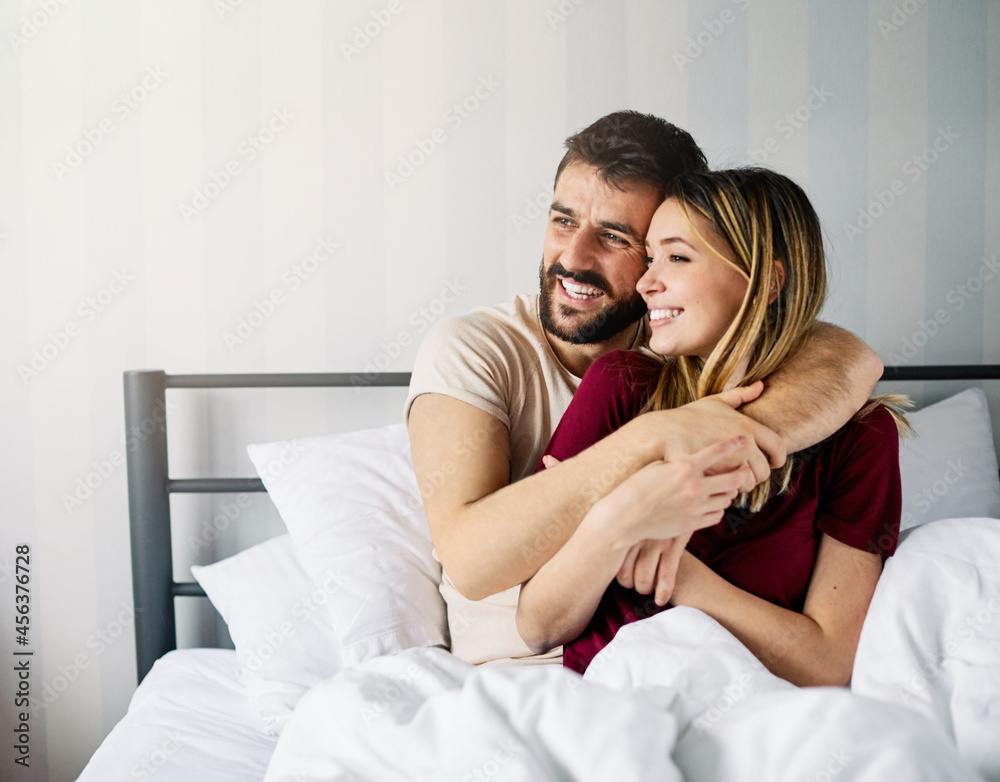 couple love bedroom bed lying romance happy relationship valentine day together man woman couple love bedroom bed lying romance happy relationship valentine day together man woman