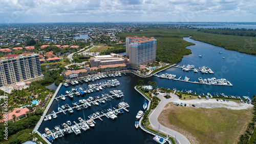 Cape Coral Florida with Hotel and Boats photo
