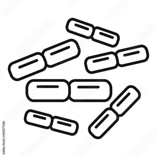 Fermentation probiotic icon outline vector. Gut bacteria