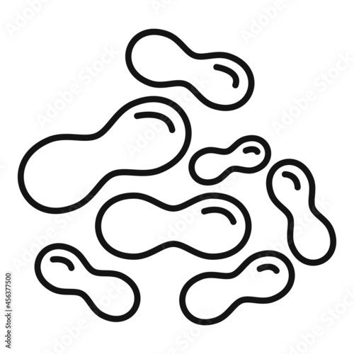 Acidophilus probiotic icon outline vector. Gut bacteria