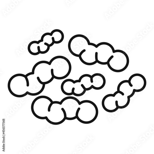 Bifidobacteria icon outline vector. Bacteria probiotic