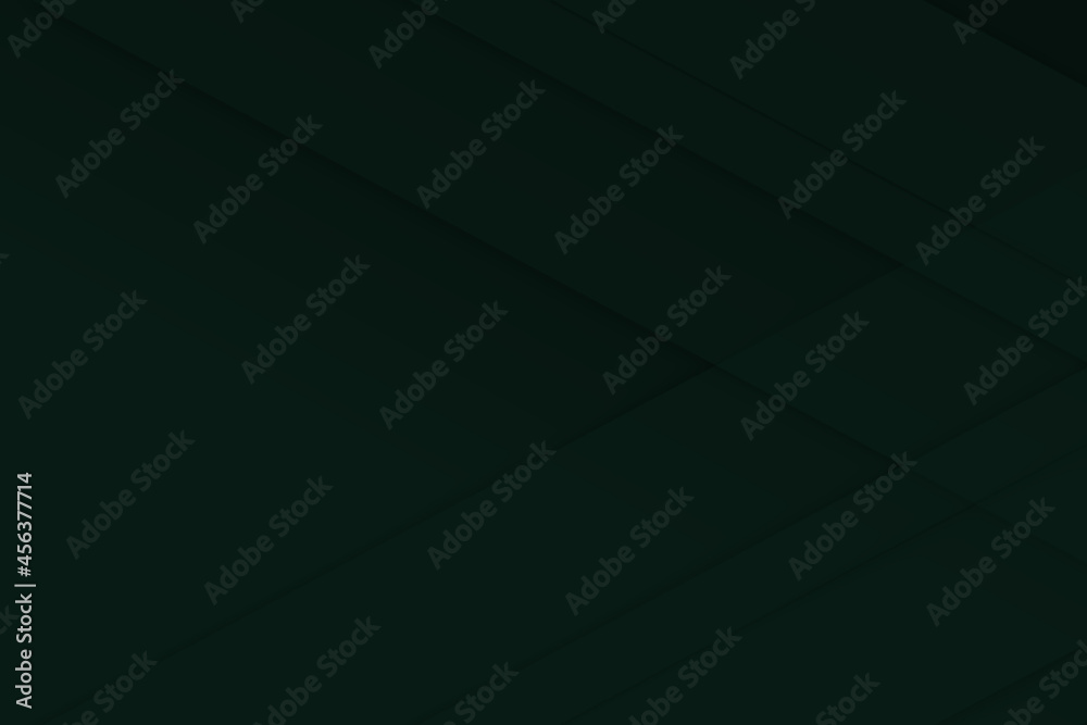 Obraz premium Dark green abstract geometric background