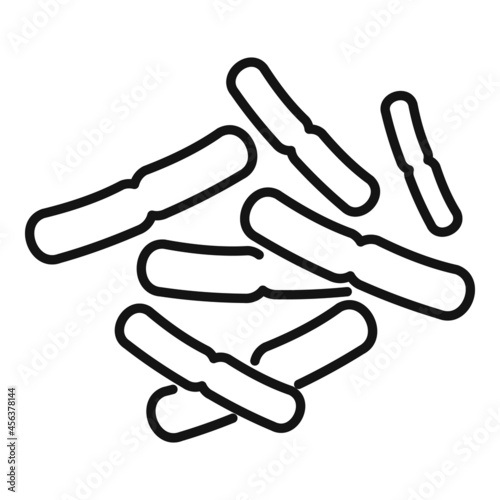 Bio probiotic icon outline vector. Gut bacteria