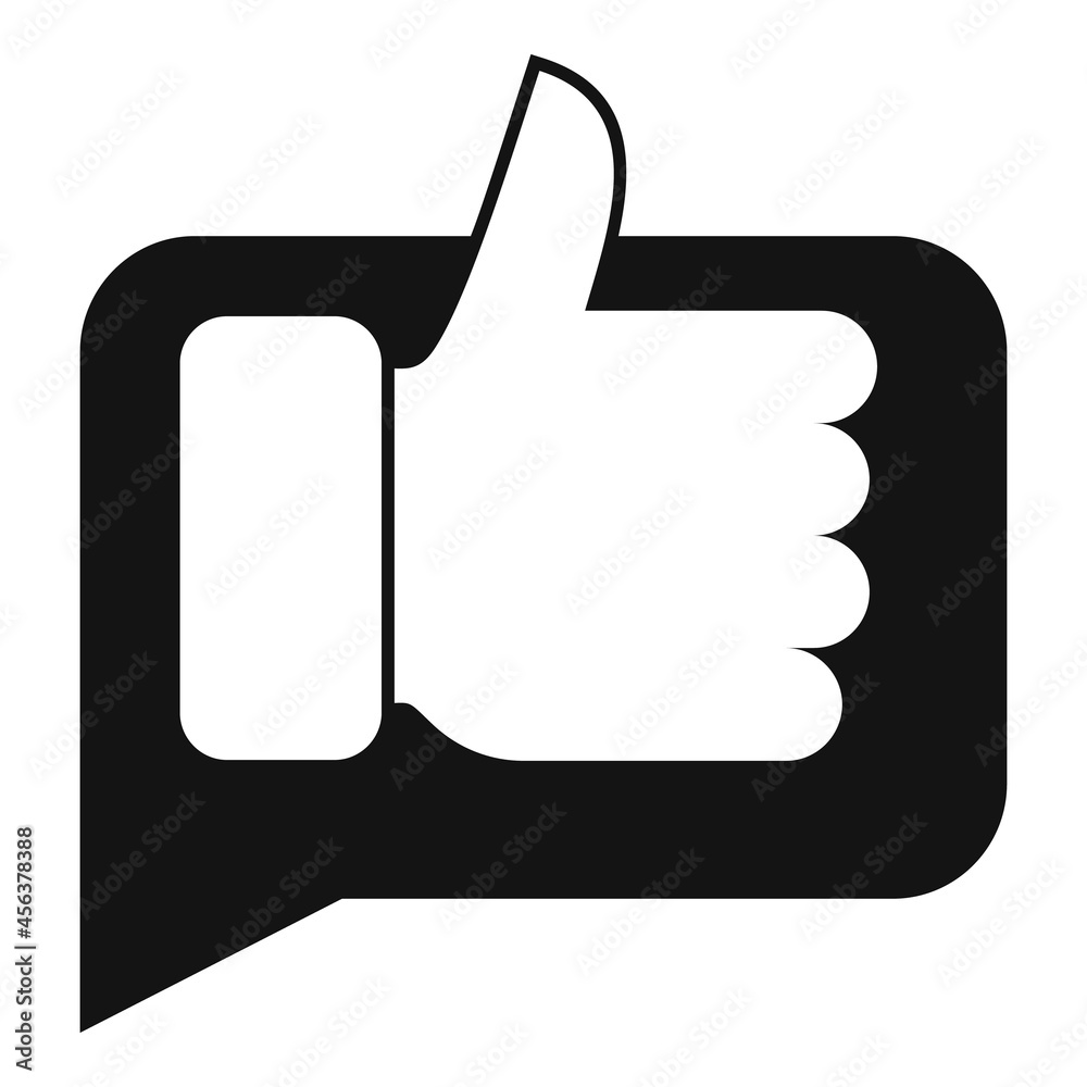 Thumb up product evaluation icon simple vector. Star feedback Thumb up product evaluation icon simple vector. Star feedback