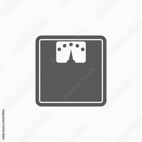 weight scale icon, weighting apparatus vector