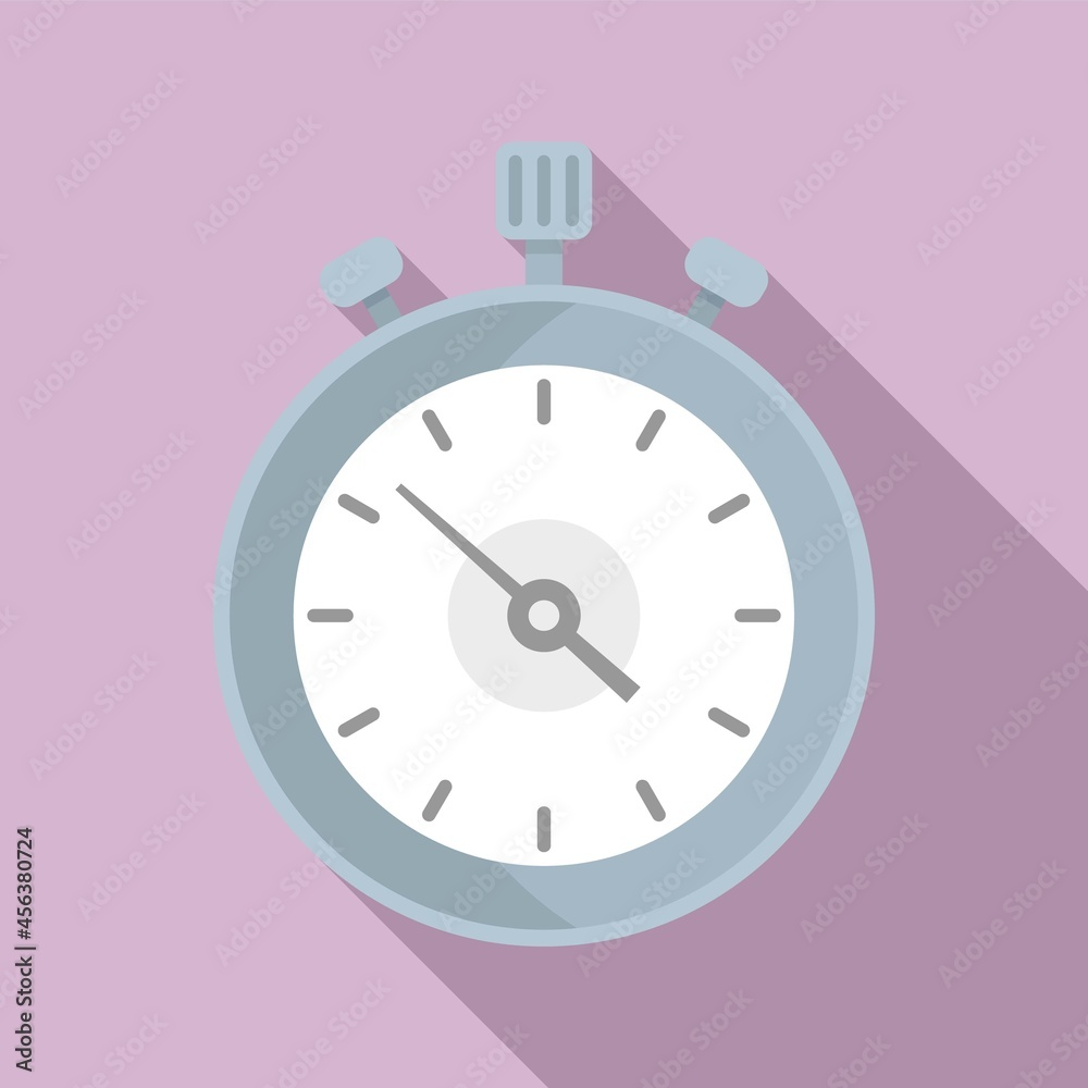 Start stopwatch icon flat vector. Watch timer Start stopwatch icon flat vector. Watch timer