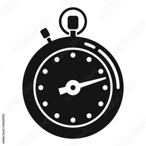 Stopwatch meter icon simple vector. Clock watch