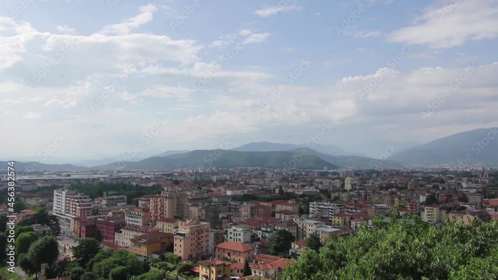 Panorama of Brescia seen from the castle