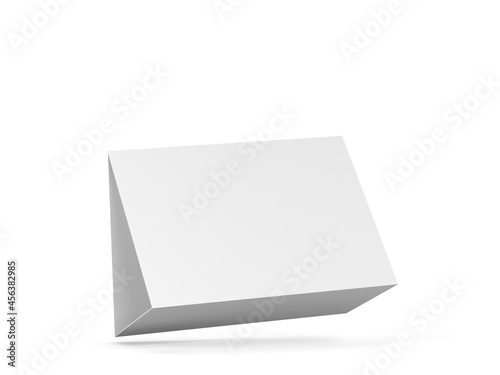 Blank table tent card mockup © montego6