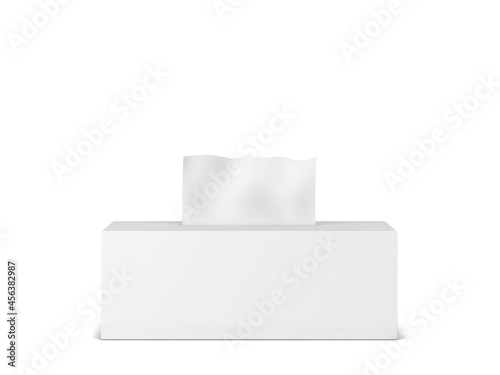 Blank tissue box mockup