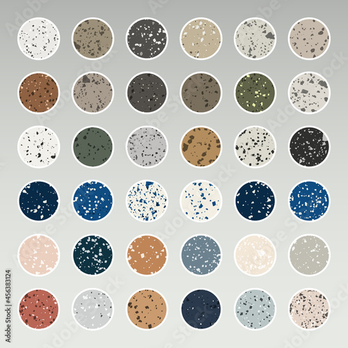 Instagram highlight story cover. Terrazzo abstract design. Premium Vector