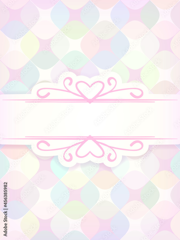 Template for greeting card or invitation