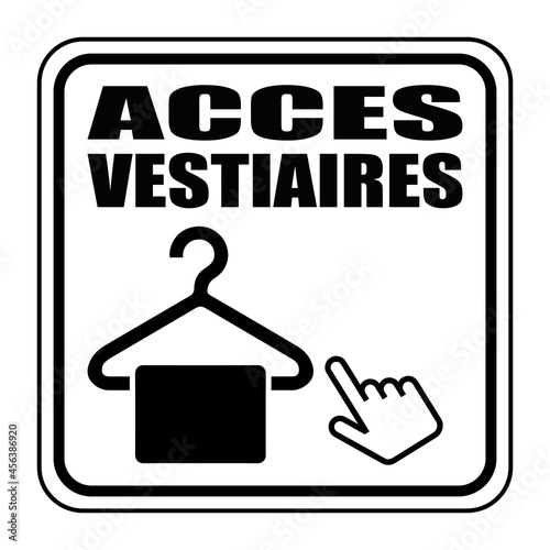 Logo accès vestiaires.