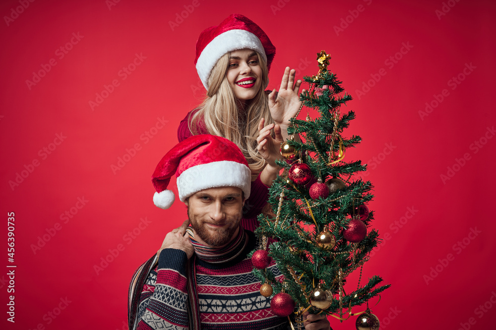 man and woman new year holiday christmas lifestyle man and woman new year holiday christmas lifestyle