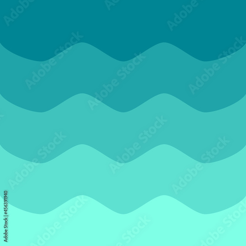 Abstract gradient blue wave background for inserting your message.