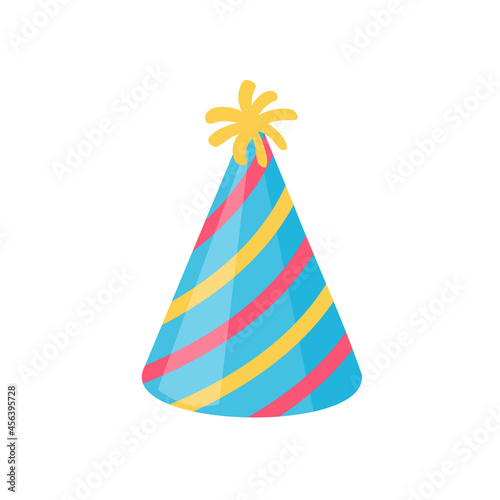 Vector party hat. colorful conical hat For wearing in the New Year's party.