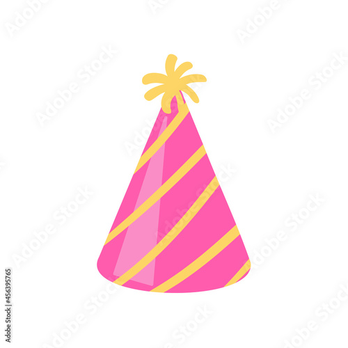 Vector party hat. colorful conical hat For wearing in the New Year's party.