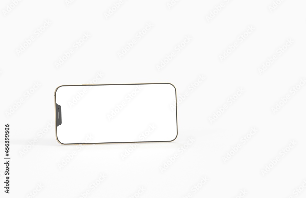 Smartphone frameless blank screen mockup template 3d Smartphone frameless blank screen mockup template 3d