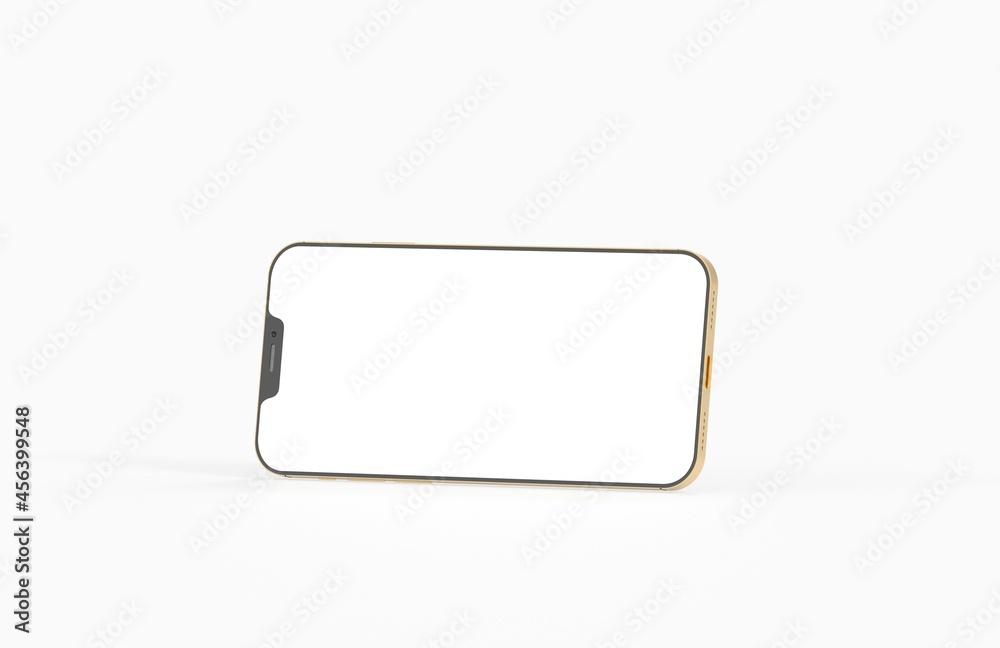 Smartphone frameless blank screen mockup template 3d Smartphone frameless blank screen mockup template 3d
