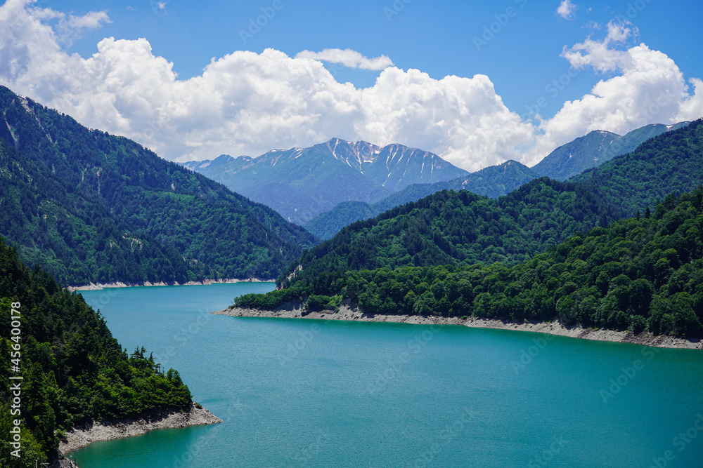 Fototapeta premium lake and mountains
