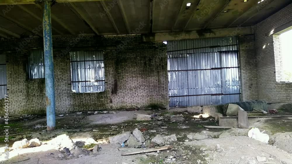 destroyed building inside view video full hd destroyed building inside view video full hd