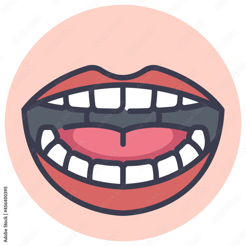 Naklejka premium teeth icon