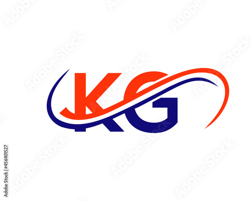 KG logo Design for Financial, Development, Investment, Real Estate And Management Company Vector Template. KG Letter Linked Business Logo. Initial KG Logo Design