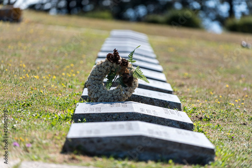 A war cemetery that reminds of the fallen soldiers during world war II, situated close to Firenze in Tuscany.  photo