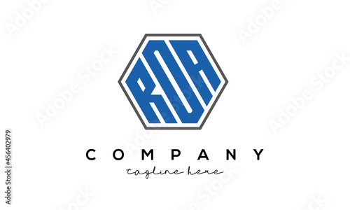 letters ROA creative polygon logo victor template	

