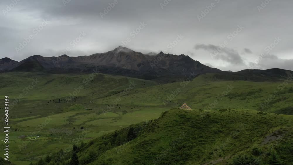landscape with mountains and clouds landscape with mountains and clouds