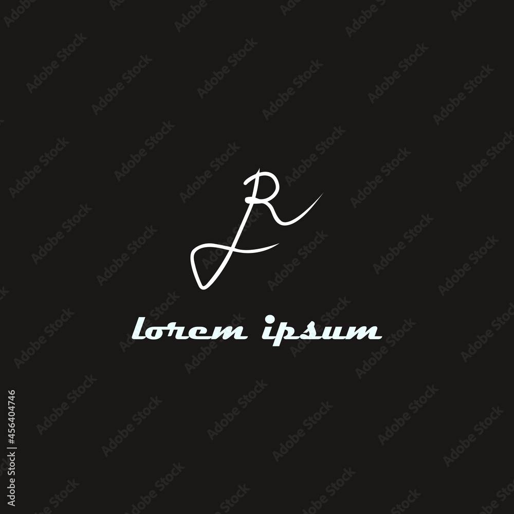 J R JR logo handwriting or handwritten logo. Luxury Logo isolated on Black Background. Design Vector Logo Design Template Element. J R JR logo handwriting or handwritten logo. Luxury Logo isolated on Black Background. Design Vector Logo Design Template Element.