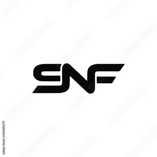SNF Letter Initial Logo Design Template Vector Illustration photo