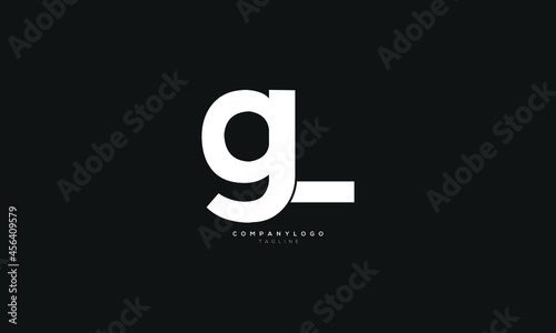 GL, LG, Abstract initial monogram letter alphabet logo design