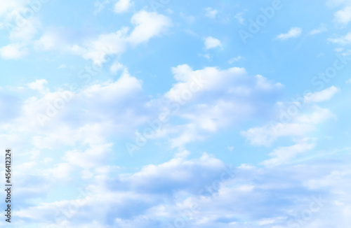 Fototapeta Naklejka Na Ścianę i Meble -  Blue sky with white cloud. Copy space.	