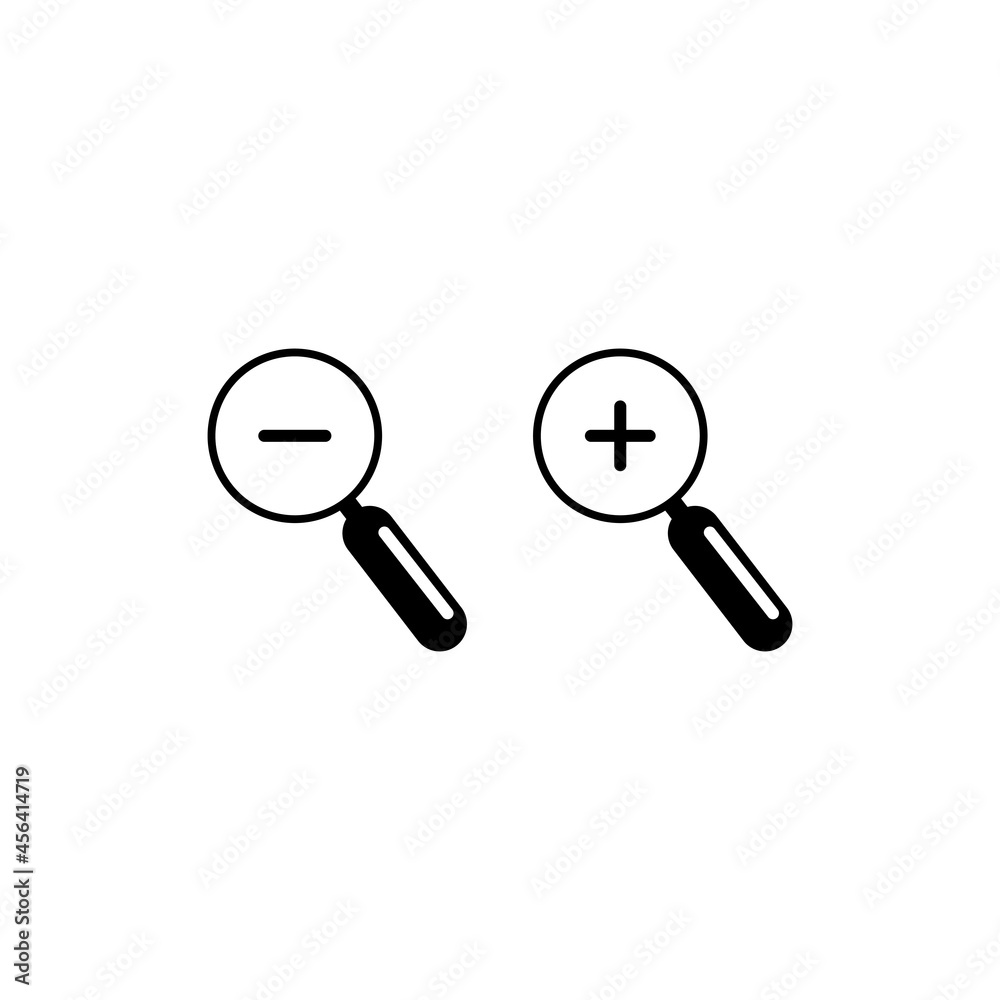Zoom In and Zoom Out Icons. Simple zoom in, zoom out, magnifier glass icons, symbols. Vector illustration. Magnifying Glass Icon, magnifying glass, search icon, magnifying glass icon vector. EPS 10 Zoom In and Zoom Out Icons. Simple zoom in, zoom out, magnifier glass icons, symbols. Vector illustration. Magnifying Glass Icon, magnifying glass, search icon, magnifying glass icon vector. EPS 10