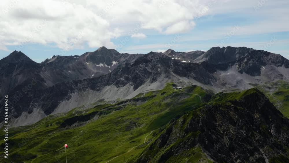 View over the beautiful mountain landscape around Arosa, Switzerland. View over the beautiful mountain landscape around Arosa, Switzerland.