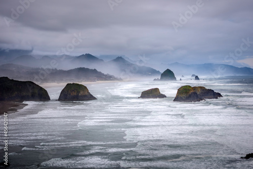 Cannon Beach with storm clouds © John