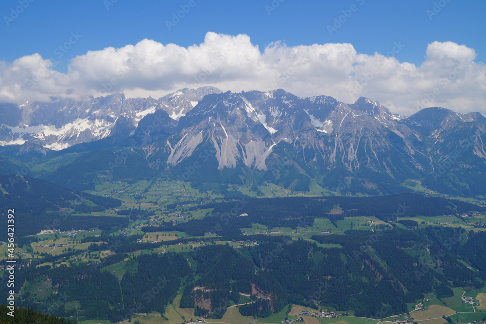 beautiful alpine landscape of the Dachstein region in Austria