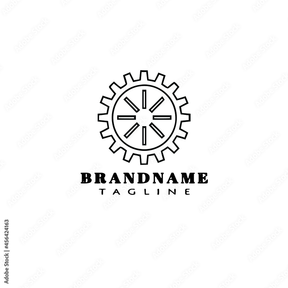 bicycle sprocket cartoon logo icon design template black isolated vector simple bicycle sprocket cartoon logo icon design template black isolated vector simple