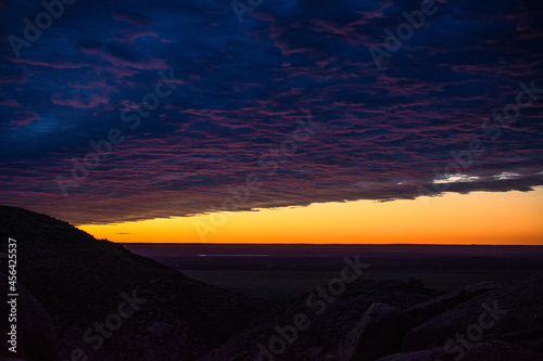 Atardecer naranja