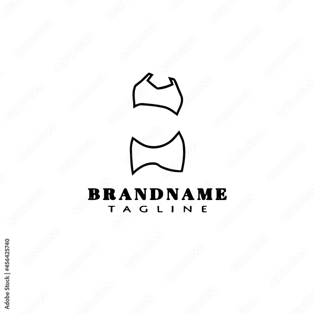 swim wear logo cartoon icon design template black vector illustration swim wear logo cartoon icon design template black vector illustration