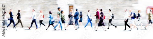 Photography Walking people blur wide background