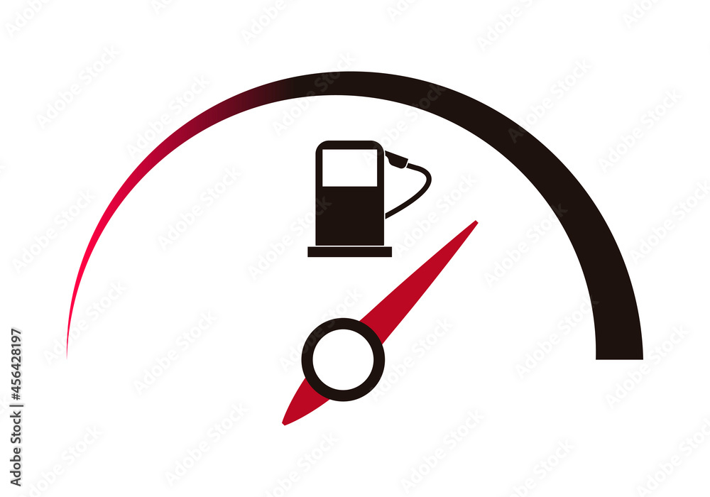 este Hornear Convencional Icono de medidor de gasolina de un vehículo. Stock Vector | Adobe Stock