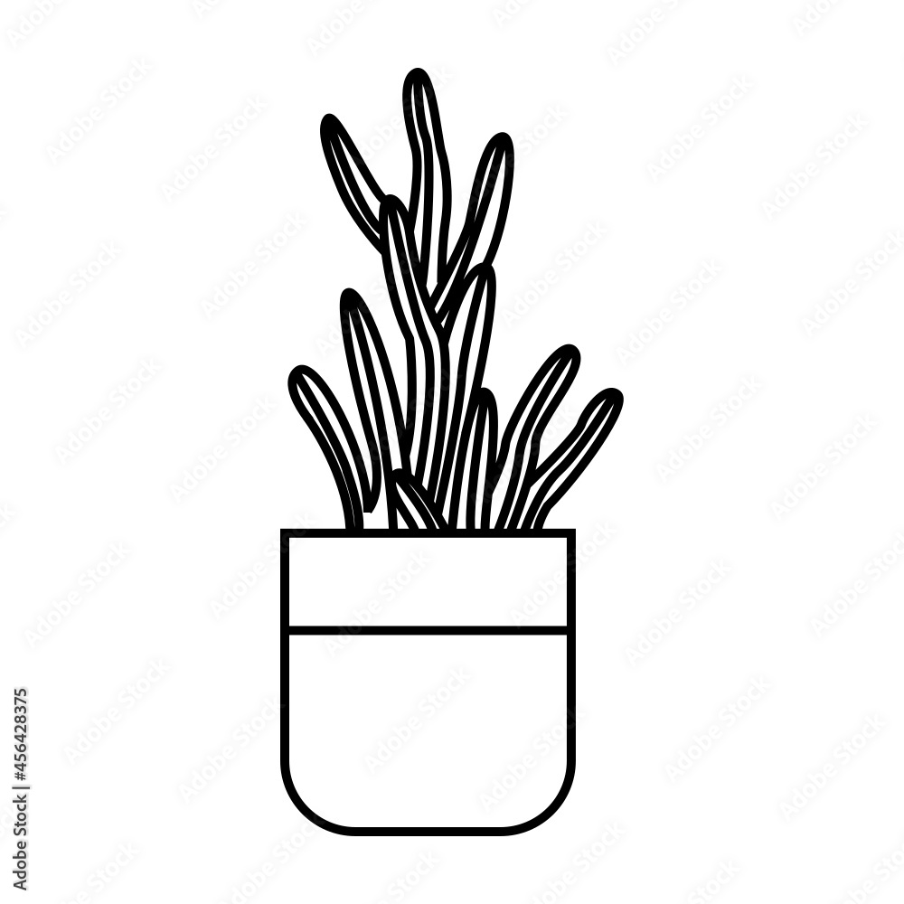 Hand draw plant