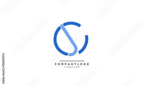 Alphabet letters Initials Monogram logo OI, OJ INITIAL, OJ letter