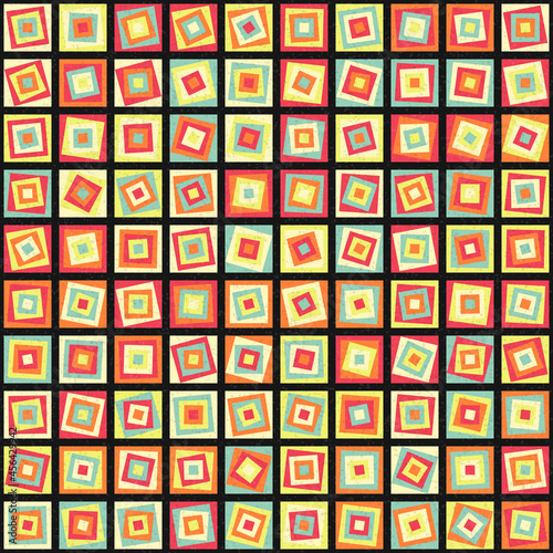 Abstract Geometric Pattern generative computational art illustration