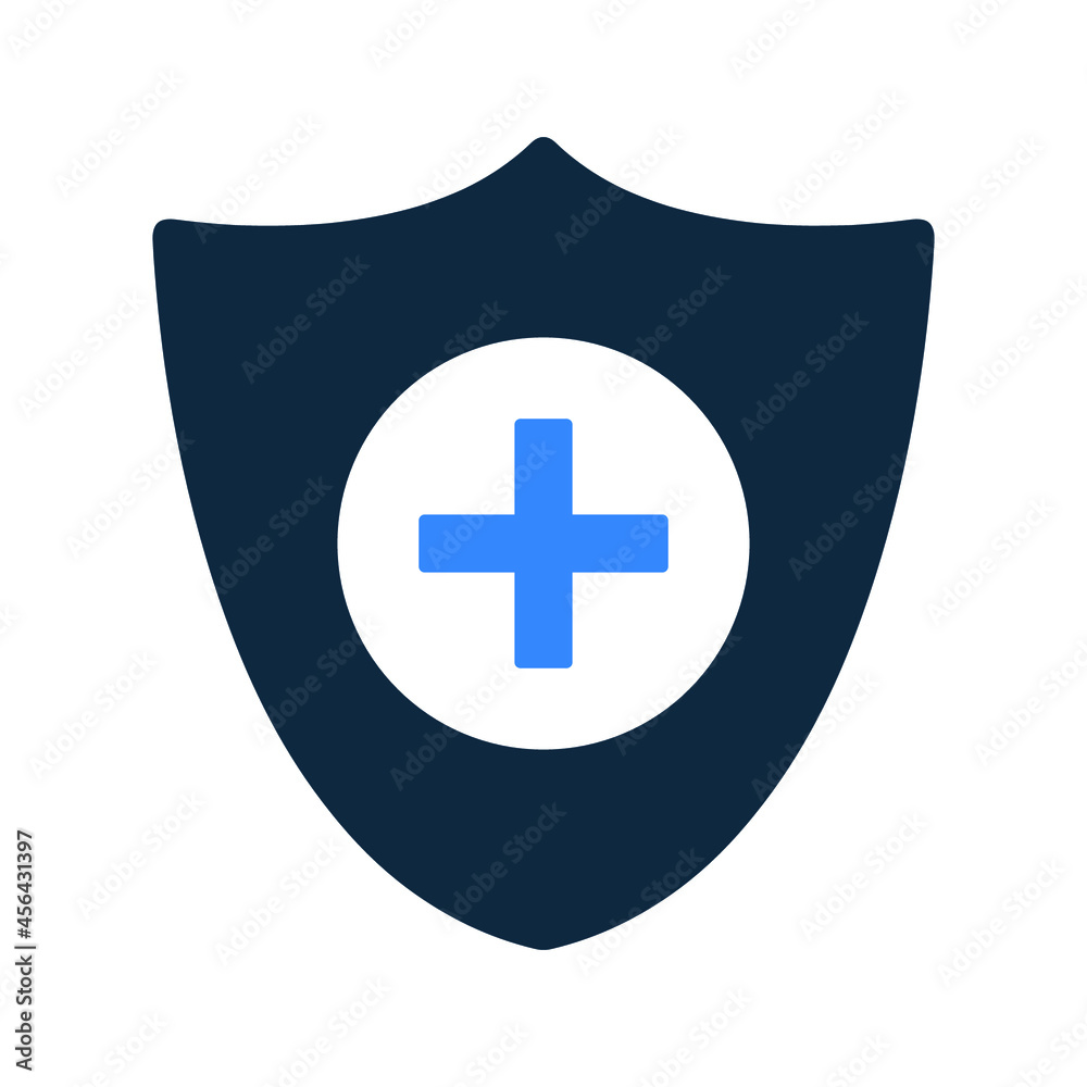 Fototapeta premium Healthy, protect, shield icon. Simple editable vector design isolated on a white background.