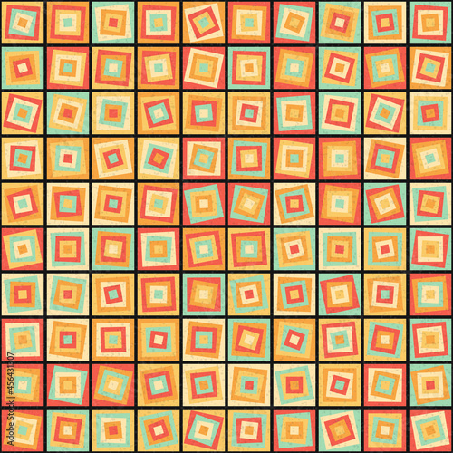 Abstract Geometric Pattern generative computational art illustration